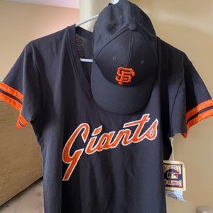 SF Giants NWT shirt, hat